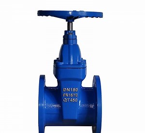 [Hot Item] 6 Inch DN150 Pn16/10 Non-Rising Stem Resilient Seated Flange Connected Gate Valve