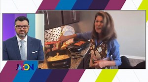 4.1K views · 52 reactions | Oktoberfest season is here, so why not celebrate with some delicious German food. The Cooking Mom joined us live from her house with 2 of her favorite German recipes. Full recipes here - https://www.thecookingmom.com/recipe-box/dinner/brat-tub/ https://www.thecookingmom.com/recipe-box/desserts/easy-german-chocolate-cake/ | The Jason Show | Facebook