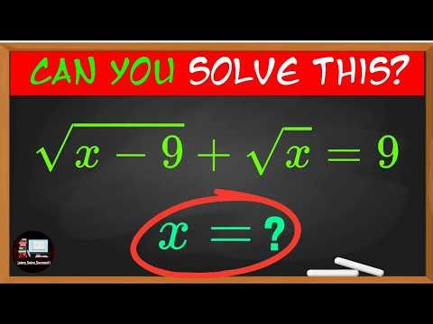 Only 10% Can Solve This Radical Equation! | Math Olympiad | International Math Olympiad