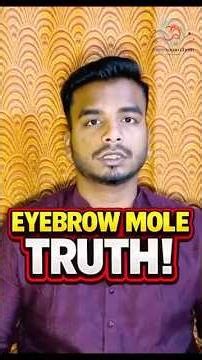 Your Eyebrow Mole Says This Secret Signs | Astro Sayan Ghosh #shorts #eyebrows #astrology