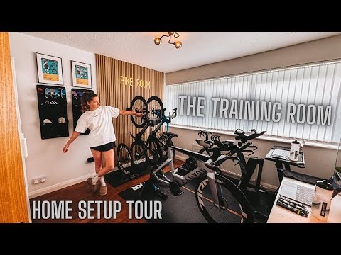 Home Training Setup Tour - What It Takes to Train Like a Pro Triathlete