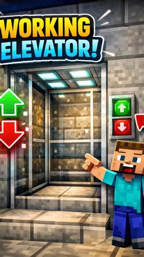 working elevator🔥🔥 #viral #minecraft #minecraftbuilding #minecraftbuild