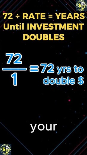DOUBLE Your MONEY Fast (The Rule of 72) 💸