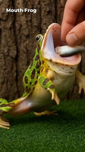 Cute Frog Eat Fish! #frog #funny #fish