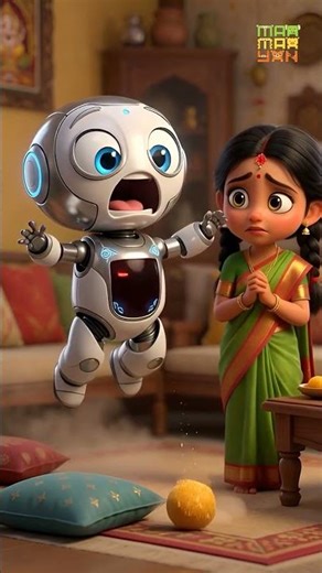 Robot vs Laddu 🤖🍬 | Funny Tamil Kids Story Cartoon | Kids Comedy Animation