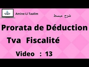 Tva : Prorata de Déduction