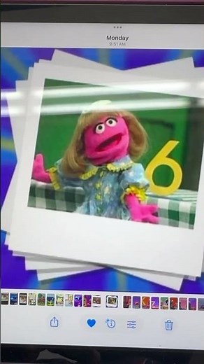 Sesame Street Number 6 Prairie Dawn Picture