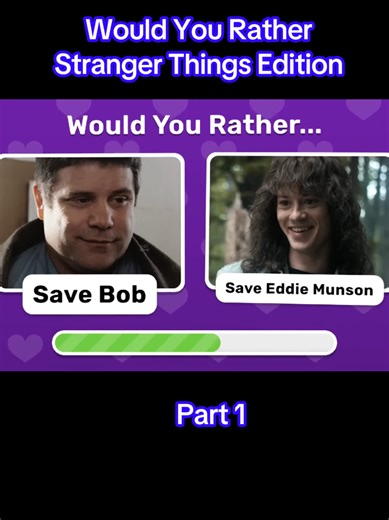 Stranger Things Would You Rather Game