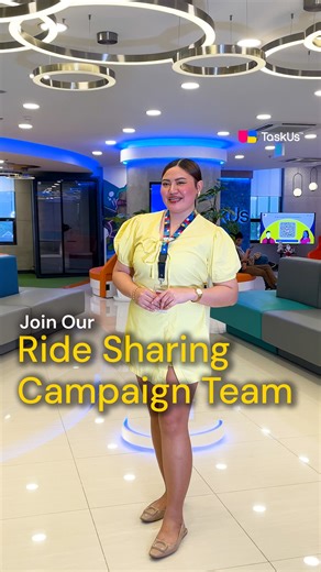 TaskUs PH on Instagram: "Helping make commuting easier, safer, and more convenient can start with you! If you’ve got the driving experience and the necessary knowledge to match it, our ride-sharing campaign team is looking for you! Flex your 1 year BPO experience and join TaskUs Tagbilaran: https://taskus.me/4flWkCY #TaskUs #Hiring #RideSharing"