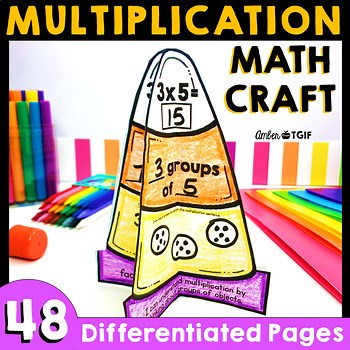 Fall Thanksgiving Math Craft November Multiplication Facts Practice Strategies
