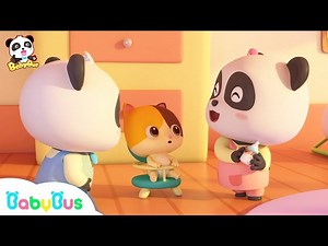 Little Pandas Take Care of Baby Kitten | Baby's Daily Routine | Kids Safety Tips at Home | BabyBus - Videos For Kids