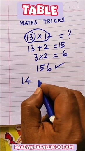 #MathsTableTricks#EasyMathsTricks#MagicWithTables#FunWithMultiplication#LearnTablesEasily#SmartMaths