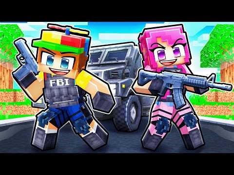 Johnny and Daisy Became SWAT in Minecraft!