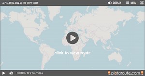 Alpha Mega Run As One 2022 10km  on plotaroute.com