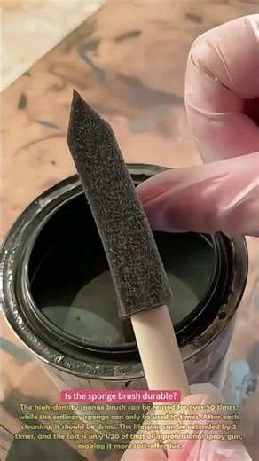 Sponge Paint Brushing Tool #clever #wonder #diy #methods