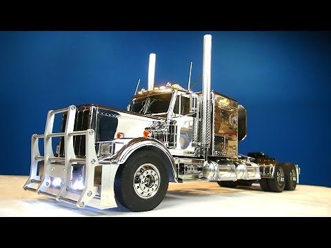 RC ADVENTURES - Tamiya 1/14 RC Chrome King Hauler Semi Truck Futaba MFC-01 6" Stretch