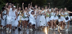 Roman-style revelry as students head to toga party