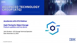 IBM Storage Ceph Object Storage Tiering & Cloud Transition - November 11, 2025