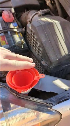 automatic transmission fluid change, just put in what you take out, in and out of the dipstick