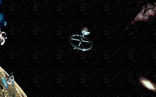 【怀旧向】win98经典屏幕保护程序——宇宙飞行 太空飞行