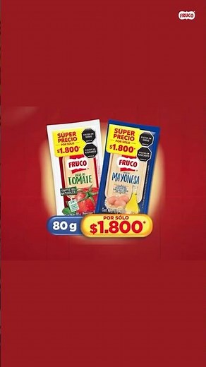 Fruco el verdadero y auténtico sabor a tomate.