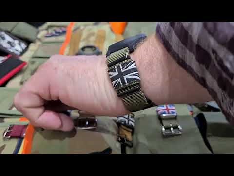 Fitting a watch loop keeper to a military watch strap