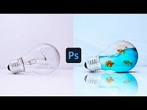 Turn a Bulb into a Realistic Fish Aquarium in Photoshop! Photo manipulation