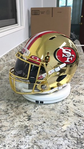 Custom Chrome Football Helmet Decals for 49ers | NFL Concept