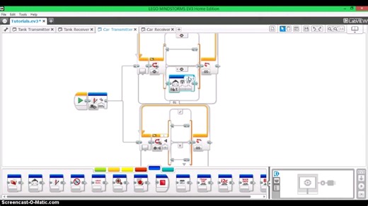 乐高EV3程序块通过蓝牙远程遥控另外一个程序块