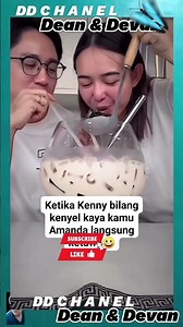 when keny said to Manda that it's chewy like yours 😂🥰 #amandamanopo #viralshort #viralvideo