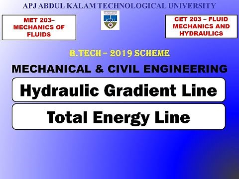 Hydraulic Gradient Line & Total Energy Line | KTU - Mechanical (Module 4) & Civil (Module 3)