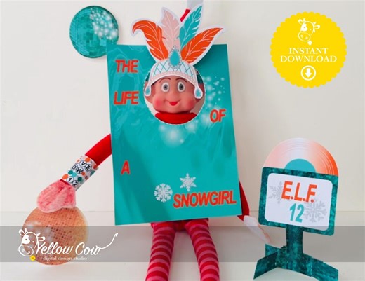 Holiday Elf Printable Kit. the Life of a Snow Elf Props. Instant Download for Busy Moms. Easy DIY Elf Scene. Pop Singer Elf Setup for Girls - Etsy