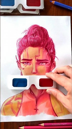 ✨ KPOP Demon Hunters Rumi And Jinu Demon Form Easy Drawing