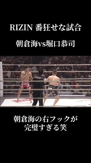 #rizin #朝倉海 #堀口恭司