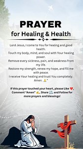 13K views · 222 reactions | “Prayer for Healing & Good Health Pray...