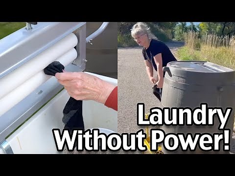 How to do Laundry Without Electricity - Washing Clothes Off Grid Without Power