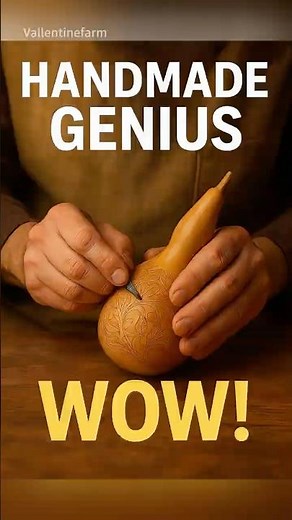 How This Craftsman Turns a Simple Gourd Into Art! #interesting #facts #automobile #american #usa