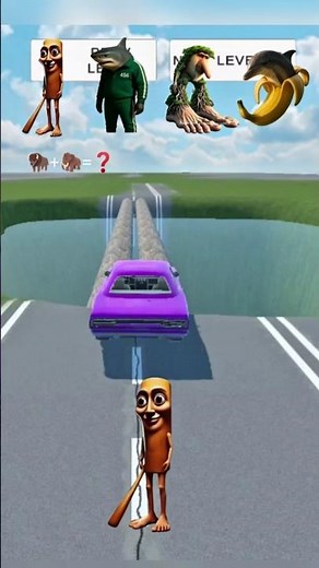 RealisticHighwayCarCrashChaos|ItalianBrainrotJumpTungTungSahurTralaleroBeamNG.drive&DriveXSquidGame