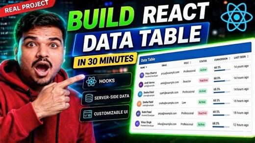 React Data Table Tutorial with React-Datatable-Component | Tapas Sahoo posted on the topic | LinkedIn