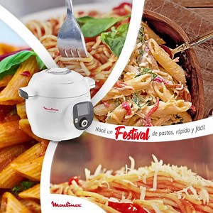 Disfrutá de las mejores pastas siempre, el robot de cocina Cookeo te guía paso a paso para elaborar las mejores recetas de manera fácil y rápida. 🧑‍🍳 | Moulinex Paraguay
