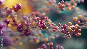 The detailed structure of a nuclear localization signal consisting of charged amino acids and specific motifs.