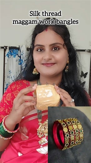 silk thread maggam work bangles under budget