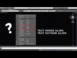 What is Text Inside Align and Text Out Side Align AutoCAD