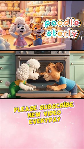 DIY MAKE A BAKE #poodle #dog #cartoon #cute #animation #aianimation #lion #lions