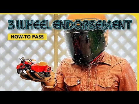 How To PASS the 3 Wheel Motorcycle Endorsement Riding Skills Test