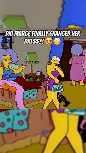 Marge Finally Changed Her Dress 😳#simpsons #thesimpsons #margesimpson