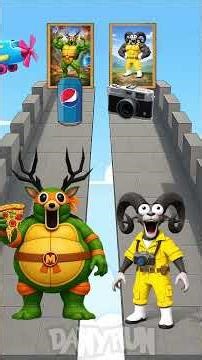 Epic Glow up Deer Turtle Michelangelo X Ram April (99 Nights in the Forest)