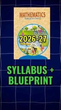 Class 10 Maths Syllabus 2026-27 | Maths Class 10th new updated Syllabus for board exam 2027
