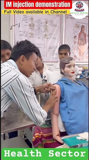 IM Injection Techniques | Deltoid Injection | Health Sector #shorts #nursing