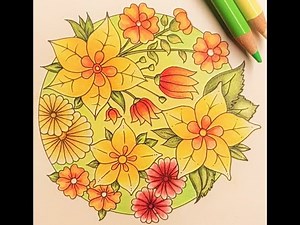 Coloring Tutorial World of Flowers Blossom | Johanna Basford